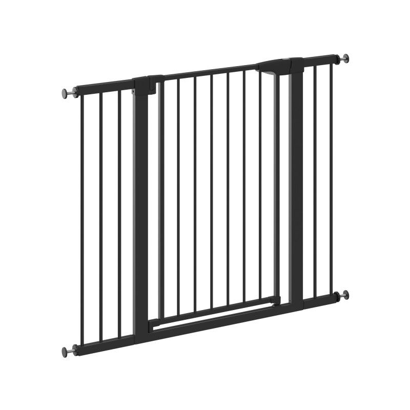 TULANO Stairs Doorway Safety Barrier Gate Black