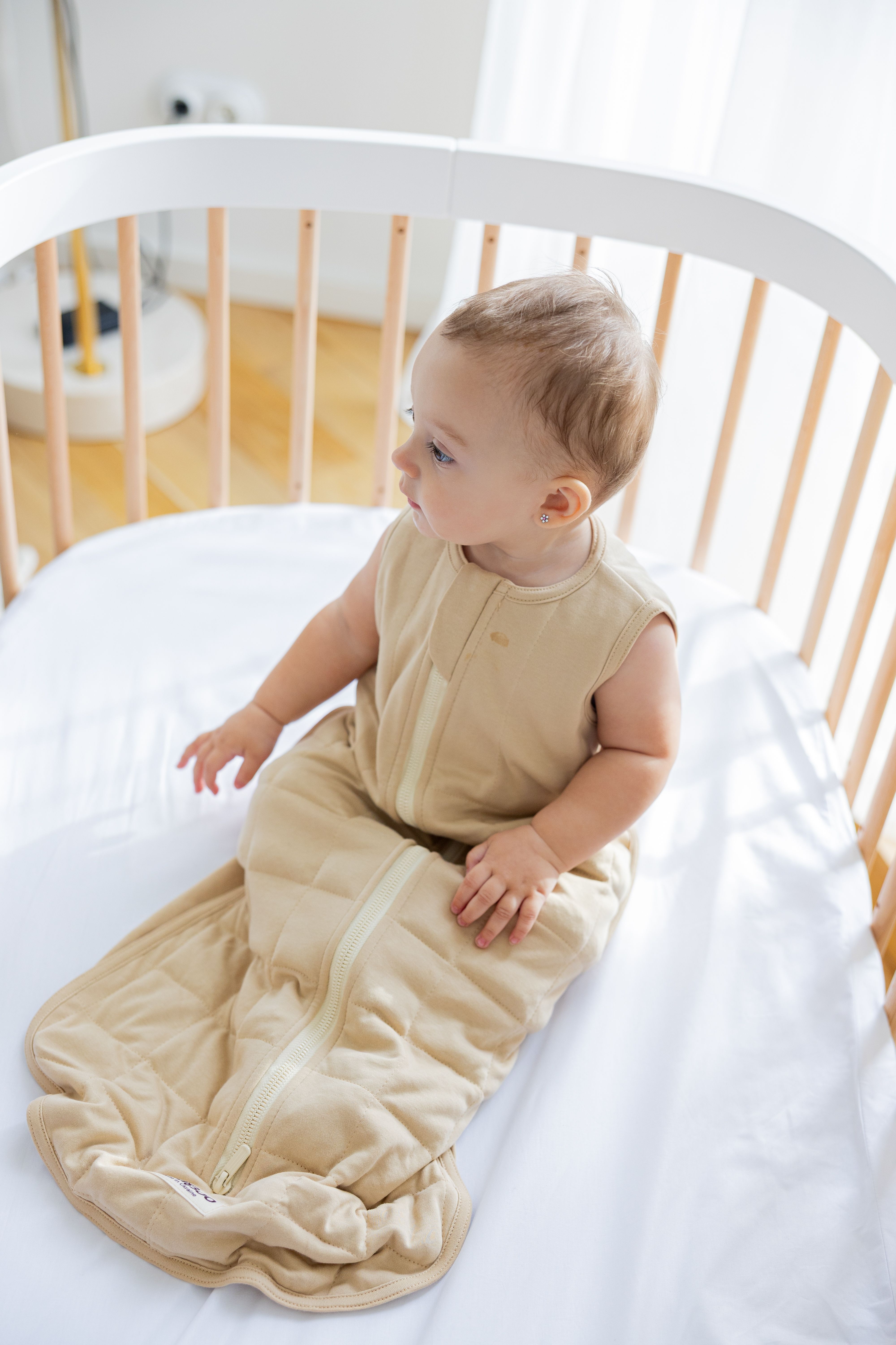 Beschwerter Schlafsack Beige