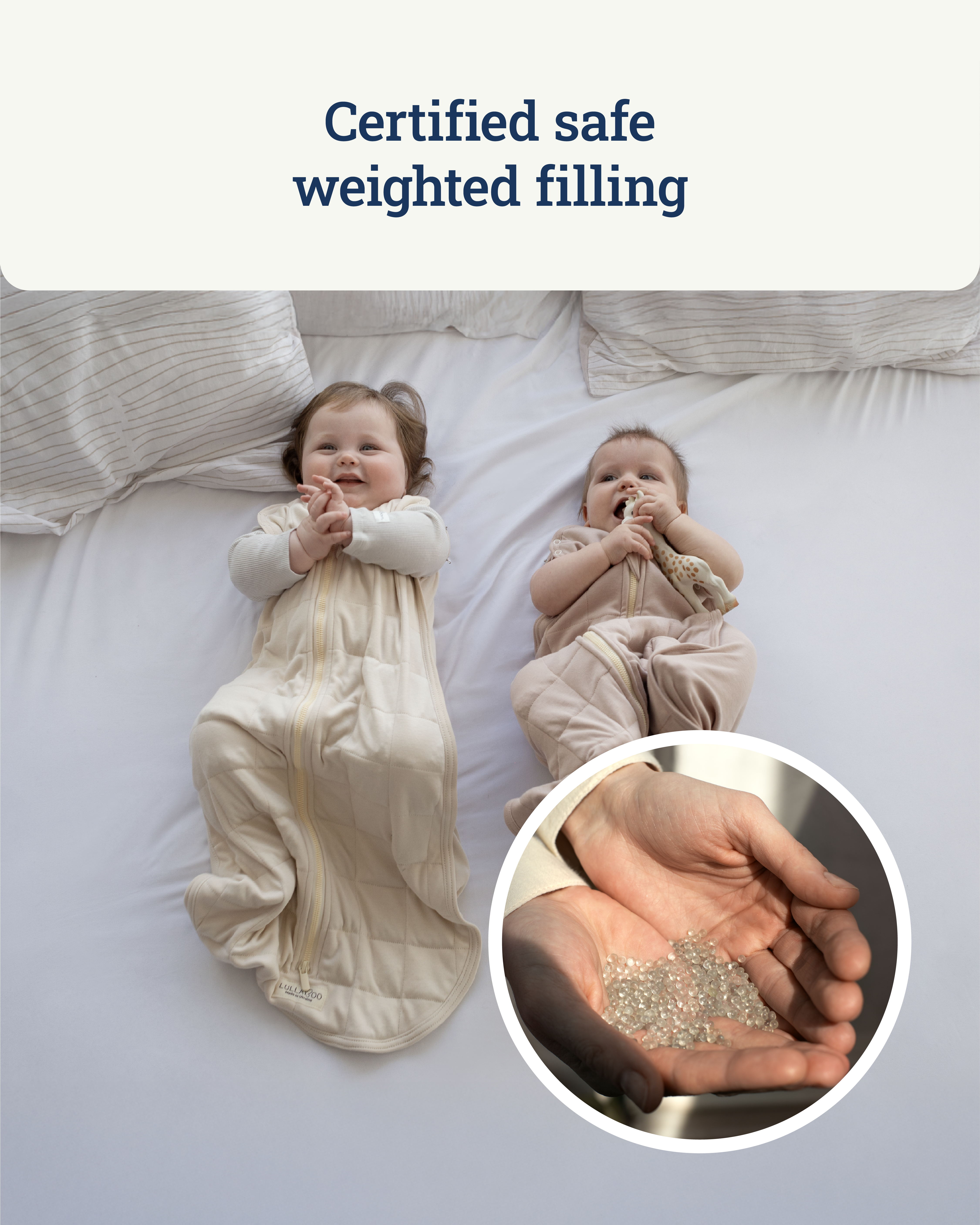 Sleeping Bag with Weight Milky